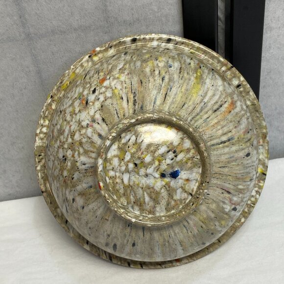 Vintage Texas Ware #111 Confetti Splatter Melamine Mixing Bowl Beige Multicolor - Picture 6 of 8